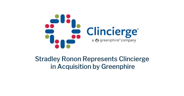 Stradley Ronon Represents Clincierge in Acquisition by Greenphire