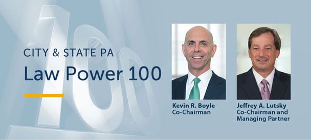 Kevin Boyle and Jeffrey Lutsky Named to Law Power 100 List by  City & State Pennsylvania
