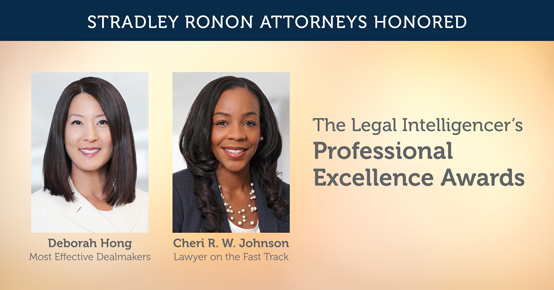 The Legal Intelligencer's Professional Excellence Awards Deborah Hong and Cheri R. W. Johnson