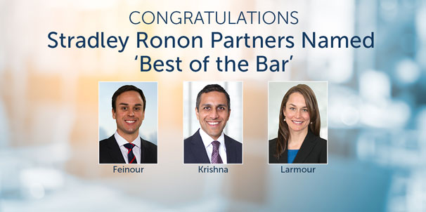 Stradley Ronon Partners Named to 2022 ‘Best of the Bar’ List by Philadelphia Business Journal