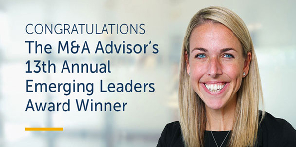 Caroline C. Gorman Announced as Winner of The M&A Advisor’s 13th Annual Emerging Leaders Award
